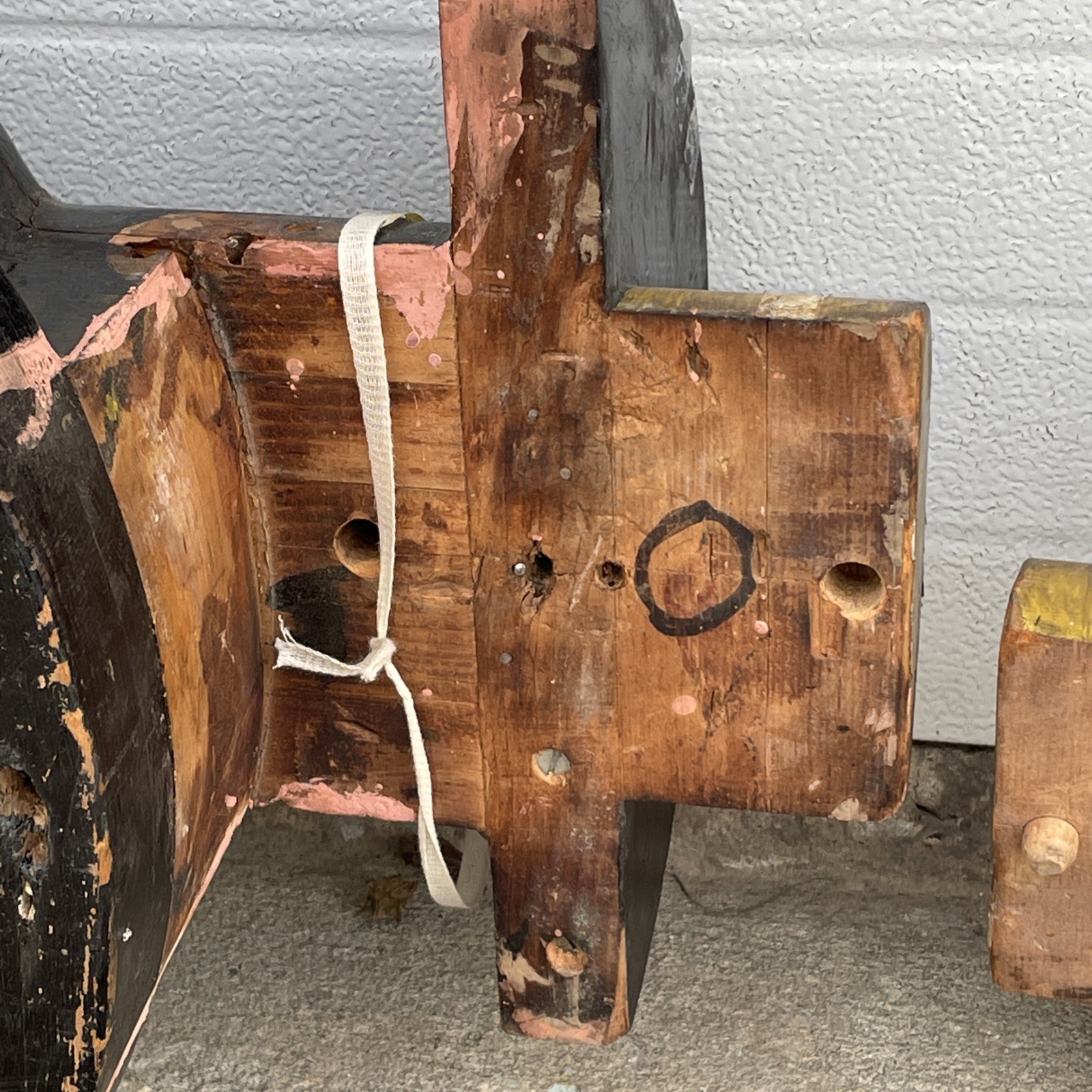 Large Vintage Industrial Wood Foundry Mold Pattern From Philadelphia Navy Yard