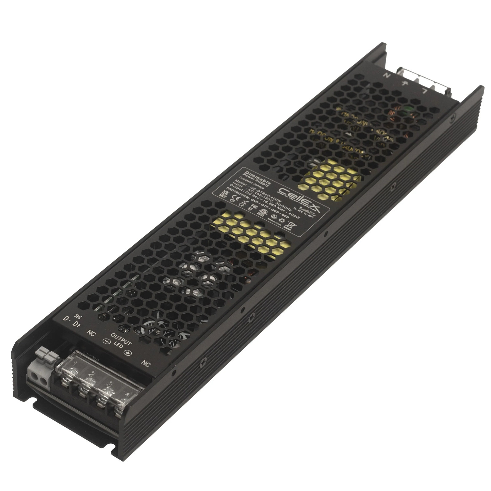 Dimmable TRIAC LED Driver 24V 400W IP20 Power Supply Transformer + ETL Listed