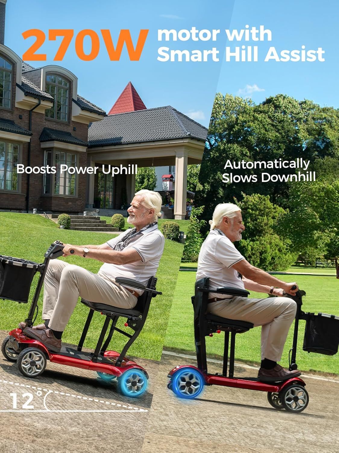 ENGWE EASE 2 Pro Mobility Scooter 24V 20AH Foldable All Terrain Senior EScooter