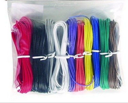 22 AWG UL1015 - Stranded Hook Up Wire Kit - 600V - 105°C - 9 Colors, 10 Feet ea