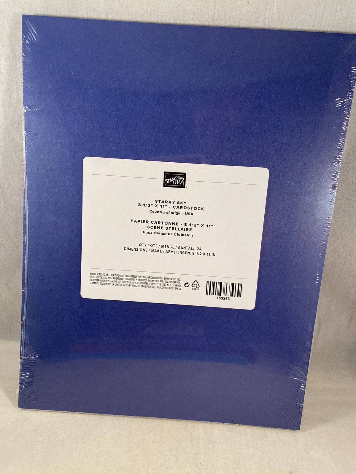 STARRY SKY cardstock Stampin Up 8.5 X 11  Retired A23 23-24 In Colors A24