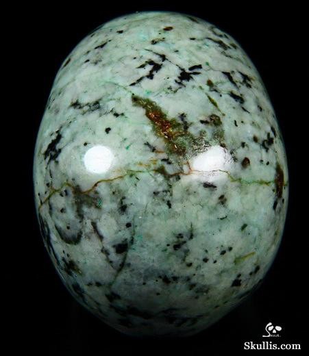 2.0" African Turquoise Carved Crystal Skull, Realistic