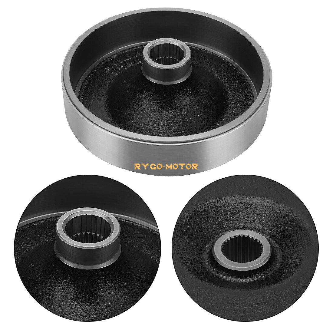 Rear Brake Drum Hub Shoes Cover Kit for Yamaha Bruin 250 350 YFM250 YFM350 04-06