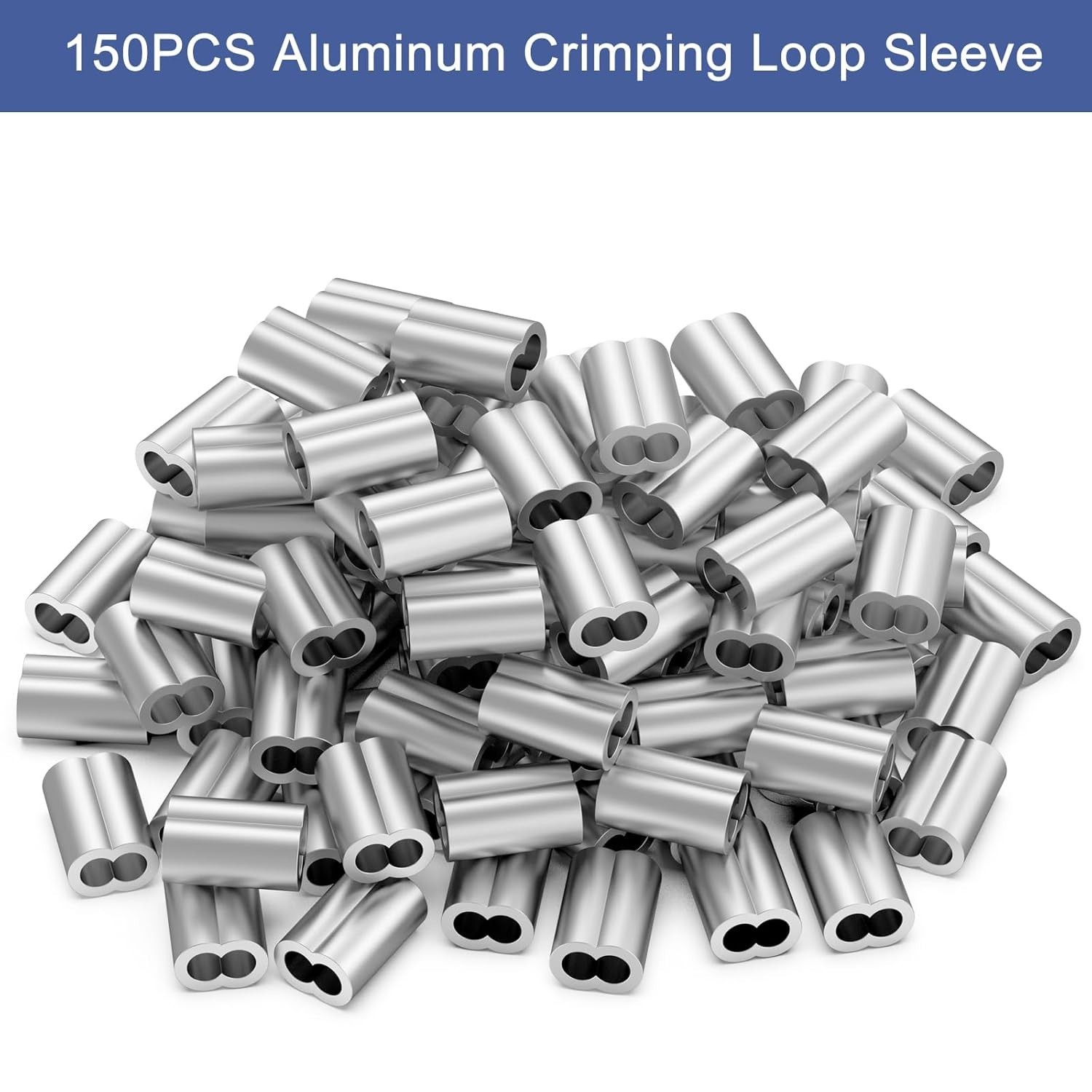 328FT 304 Stainless Steel Wire Rope Cable, Black Vinyl Coated, 150Pcs 1/16''Alum