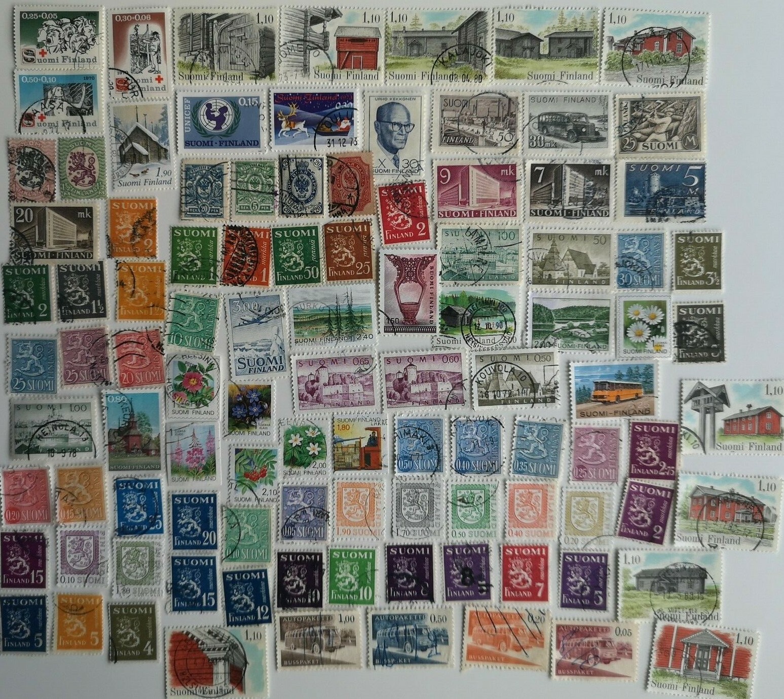 Finland Stamps Collection - 100 to 1000 Different Stamps