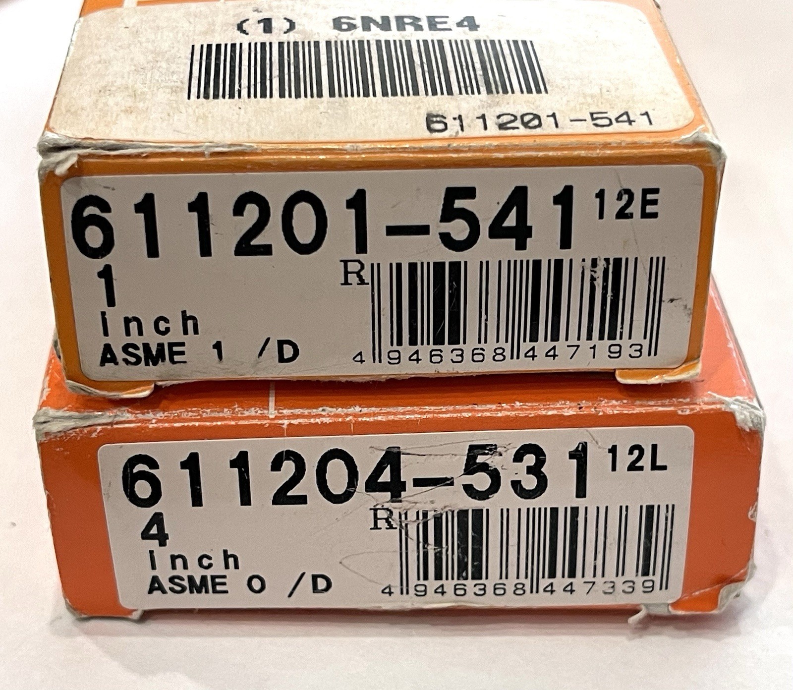 Lot of 2 Mitutoyo Gauge 4”  611204-531 12L, 1” 611204-541 12L Precision Blocks