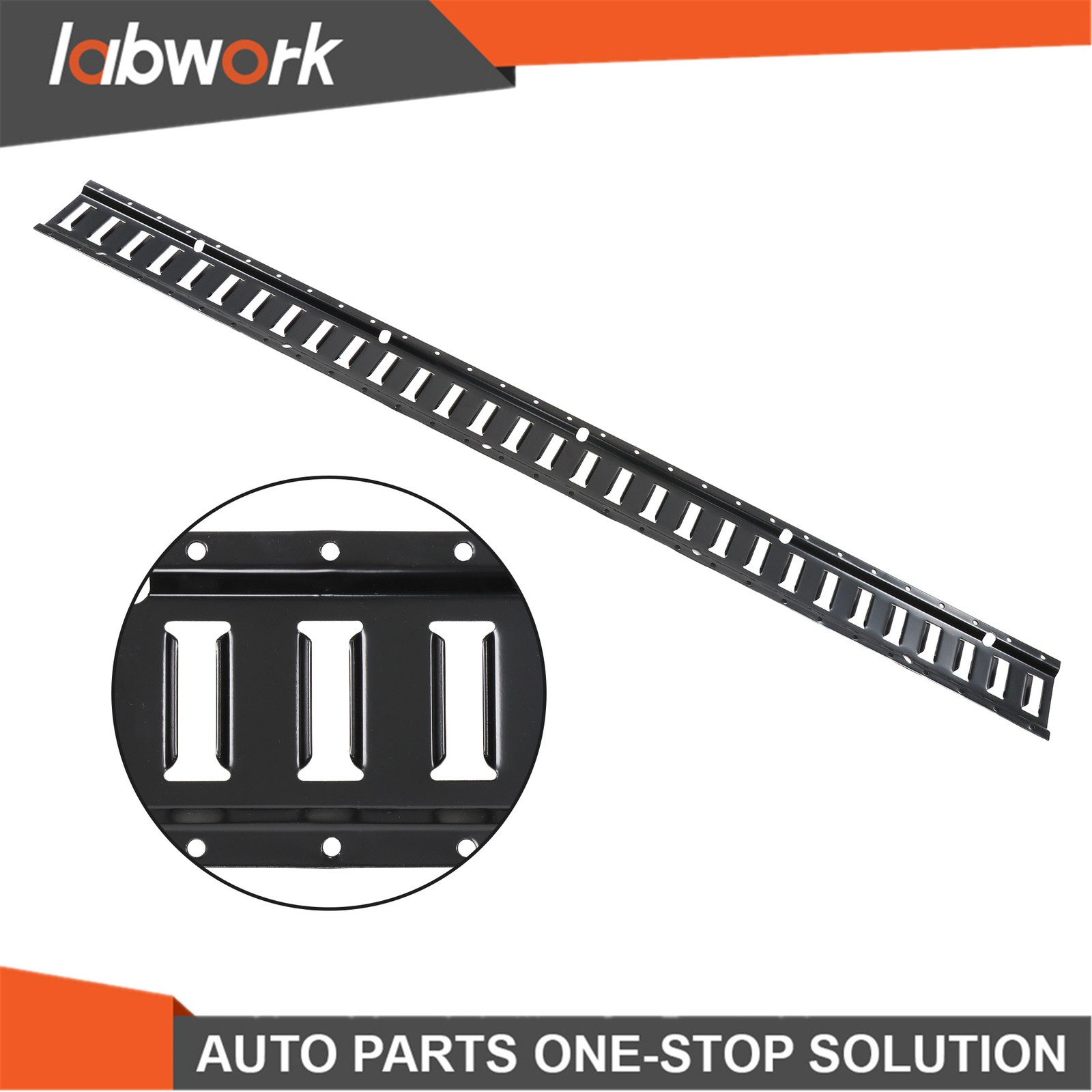 Labwork E Track Tie Down Rail Kit 6×5' E Track Rails for Garages Vans Trailers