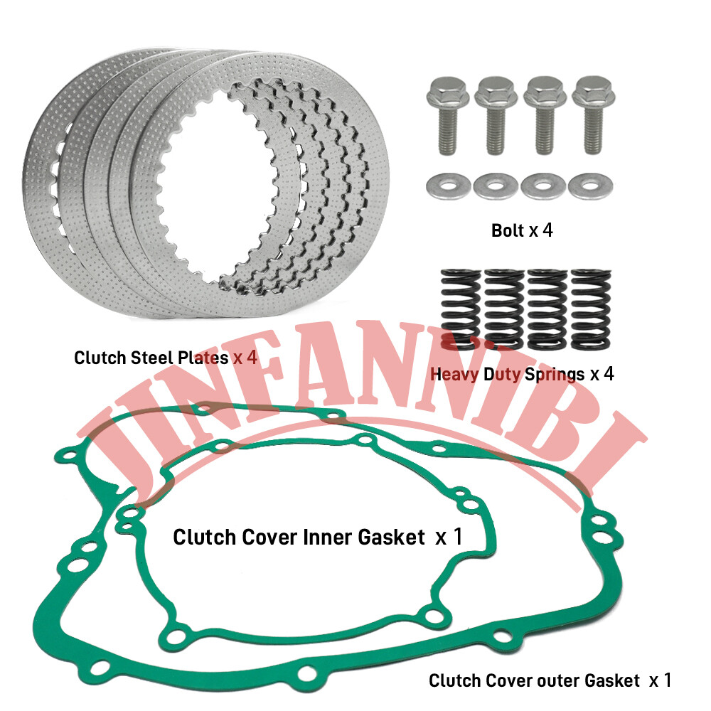Clutch Plates w/ Springs Gaskets Kit for Kawasaki KX80 KX85 KX100 KX112 1998-24