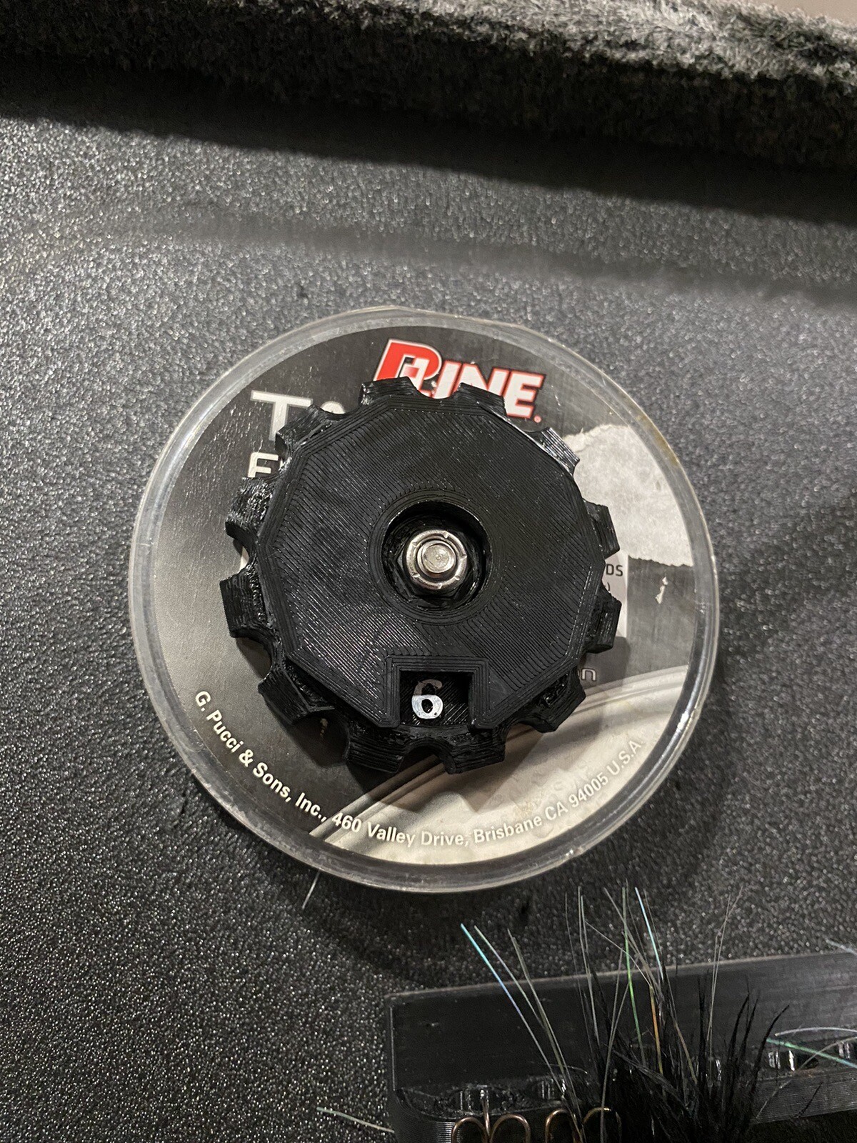 Leader Line Mount / Holder For Fishing - Spool Tender / Tournament Organizer