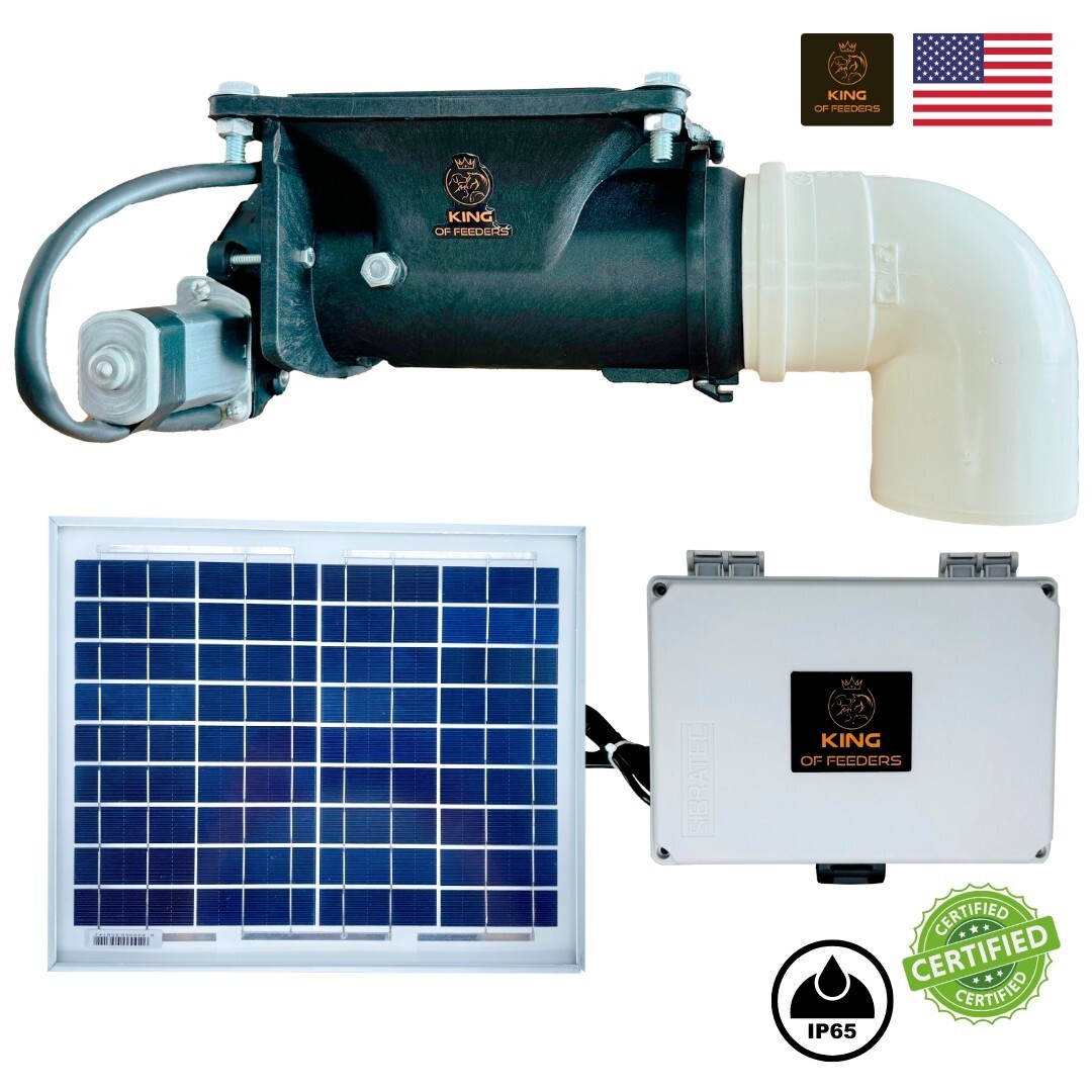 Solar Automatic Feeder, Food Dispenser for Pigs