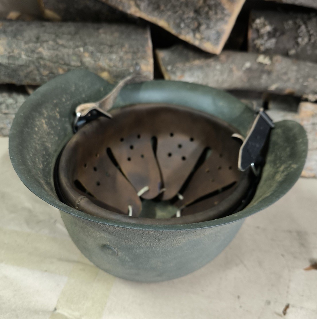 WW2 M42 German Helmet WWII M 42. Combat helmet size 64