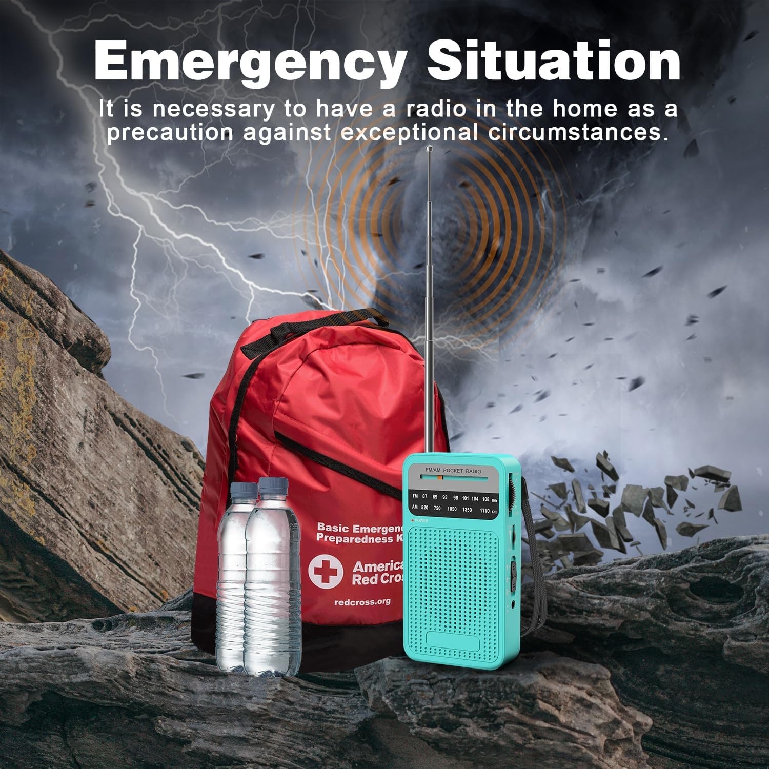 Portable Radio AM FM with Best Reception, Goodes Transistor Radio with Loud Spea