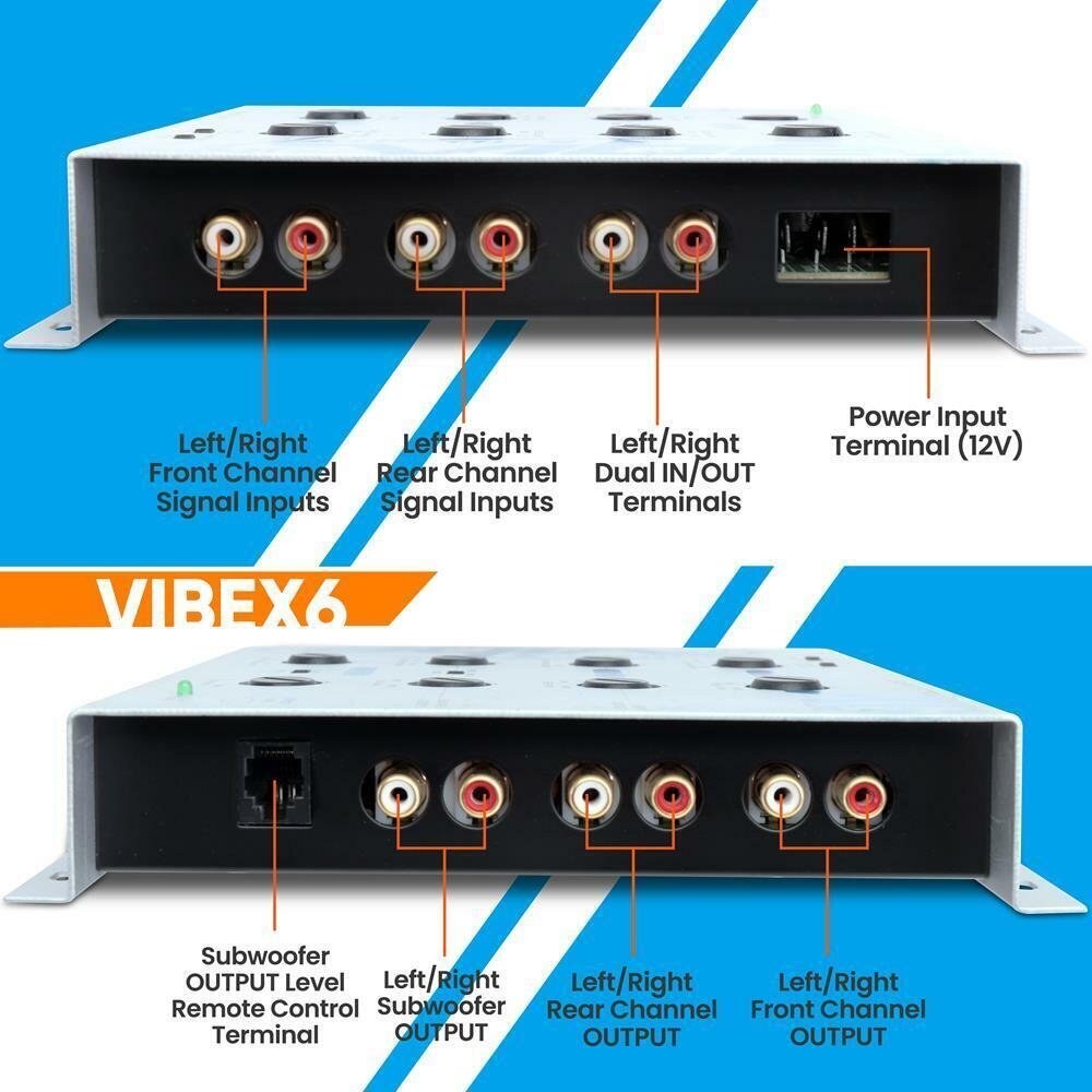New VIBEX6 Vibe 3 Way Electronic Crossover Network w/Remote Subwoofer Control