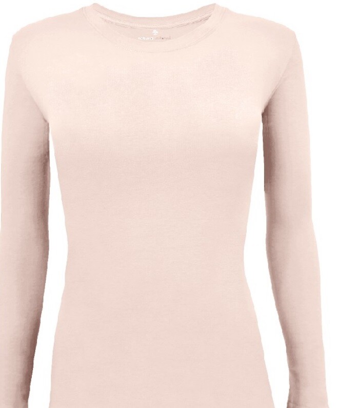 Natural Uniforms Women's Long Sleeve Under-scrub Stretch T-Shirt Scrub Top