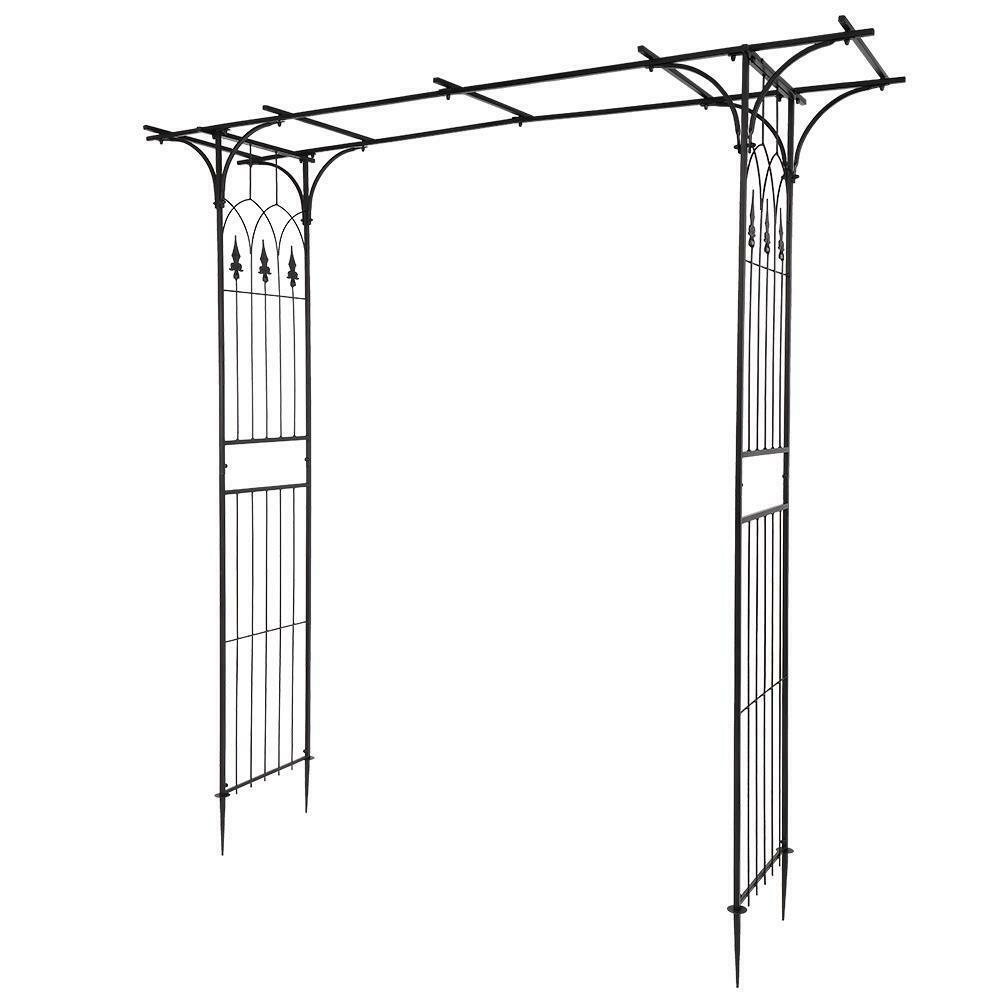 Outdoor Metal Garden Arch Gothic Arbor Garden Trellis For Climbing