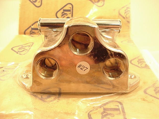 T & S B-0502 Double Pedal Valve Polished Ship Same Day
