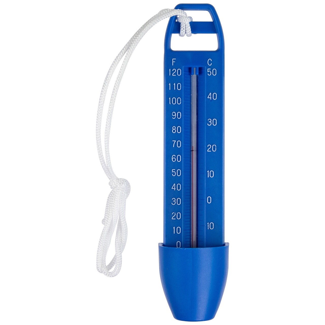 6-1/2 Blue Thermometer w/String Cord for Pool Spa Bath Hot Tub Pond Fountains