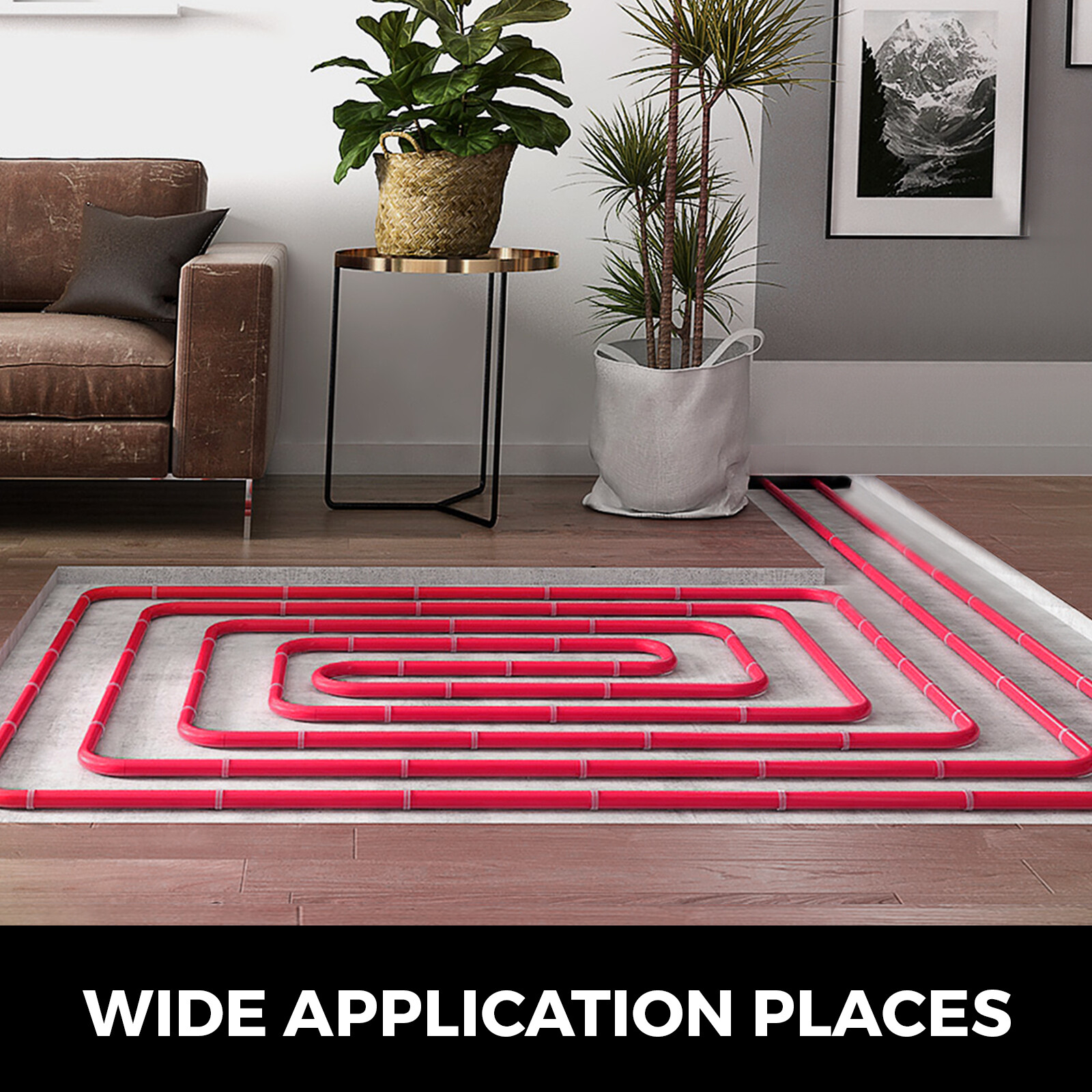 VEVOR 3/4" x 500ft PEX Tubing Oxygen Barrier O2 EVOH Red Floor Radiant Heat