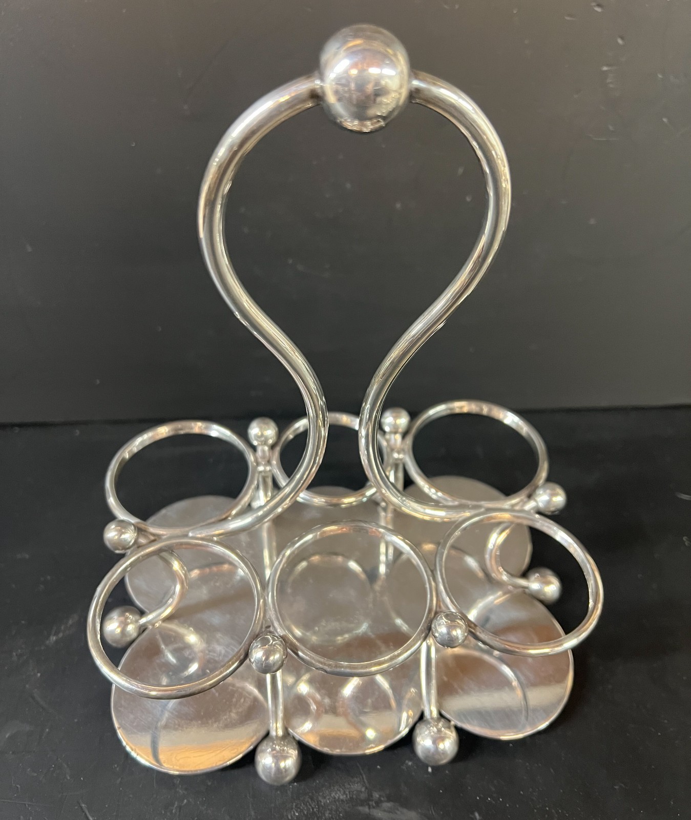Victorian Silver Plated Martin Hall & Co Cut Glass Cruet Condiment Set c1880