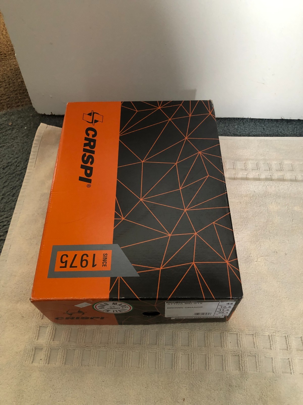 New Crispi Attiva MID GTX Brown Orange Men’s Boots Size 10.5 LW2320 4207