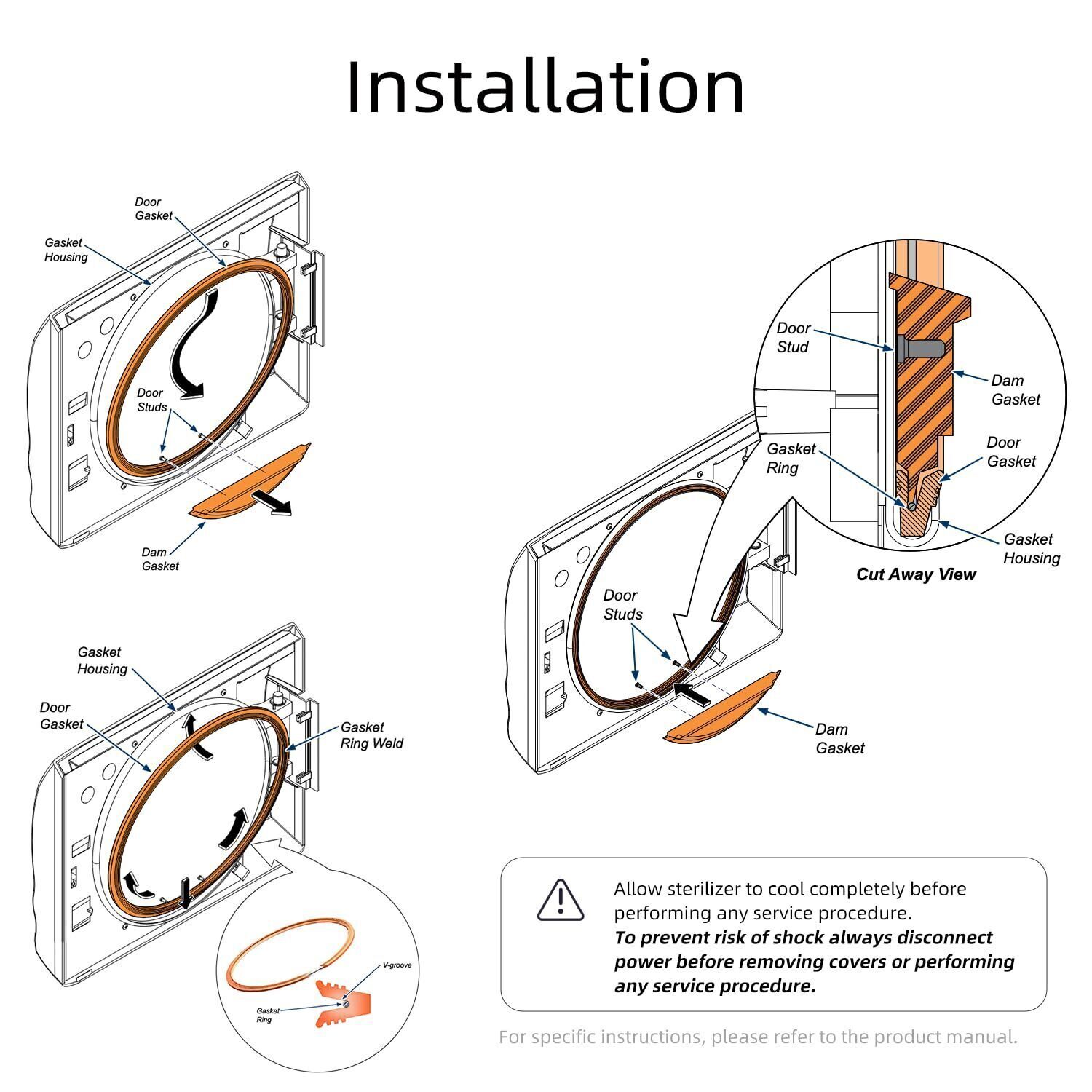 Midmark/Ritter M11 Autoclave Sterilizer Preventive Maintenance Kit - Compatible