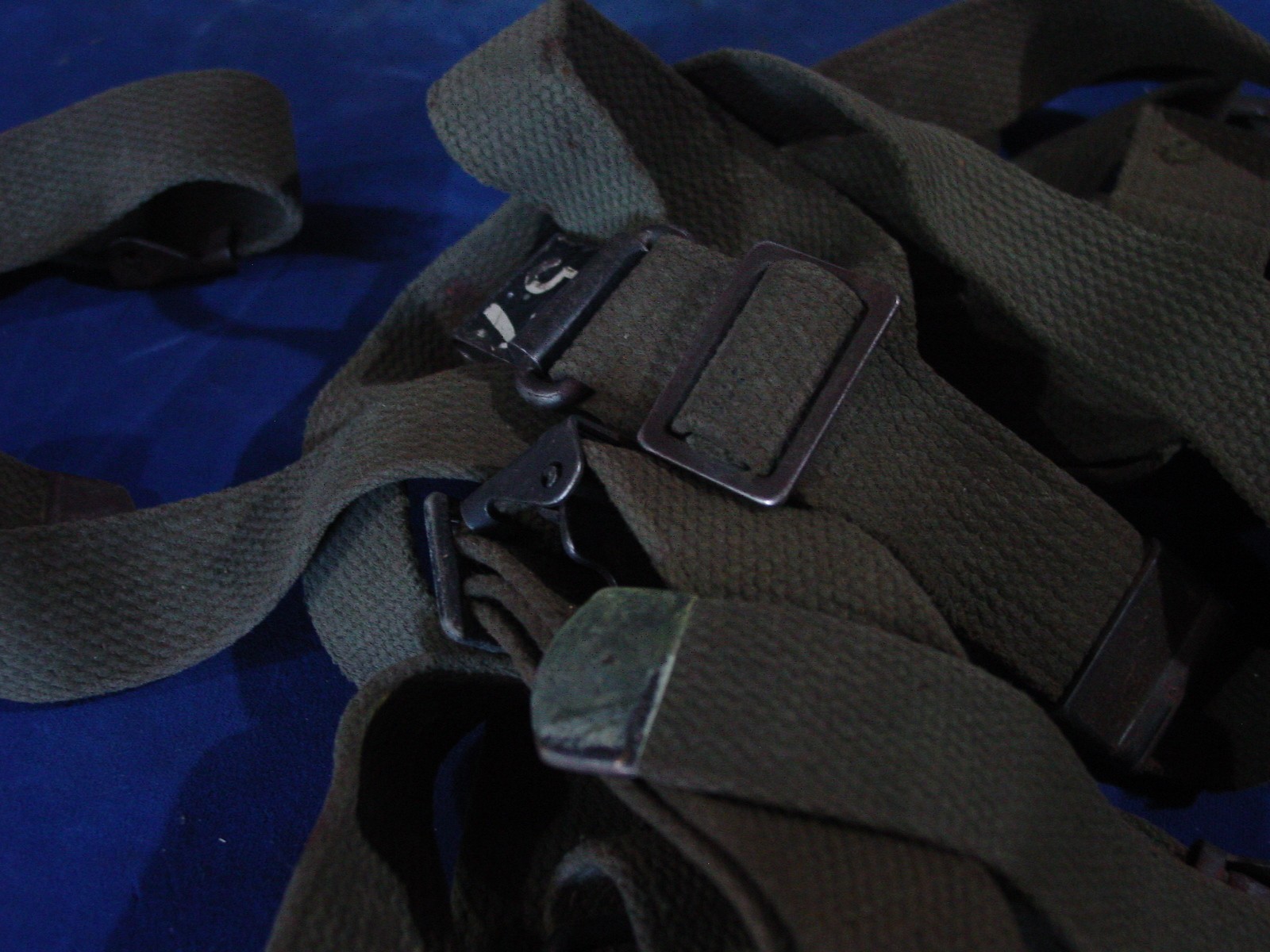 Orignal US GI RIFLE SLING M1 GARAND 1903 03A3 Cotton Duck Canvas OD w Buckles