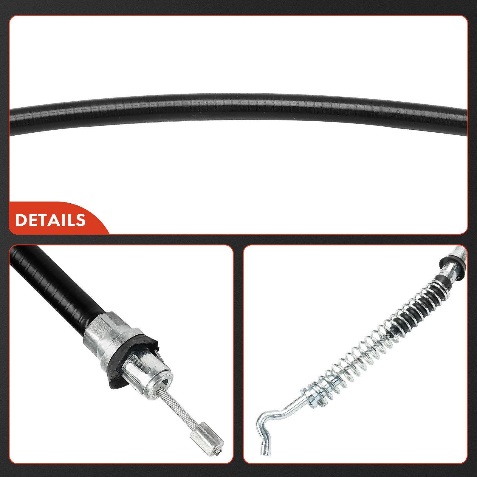 2x Rear Driver & Passenger Parking Brake Cable for Ram 2500 3500 Dodge Ram 2500