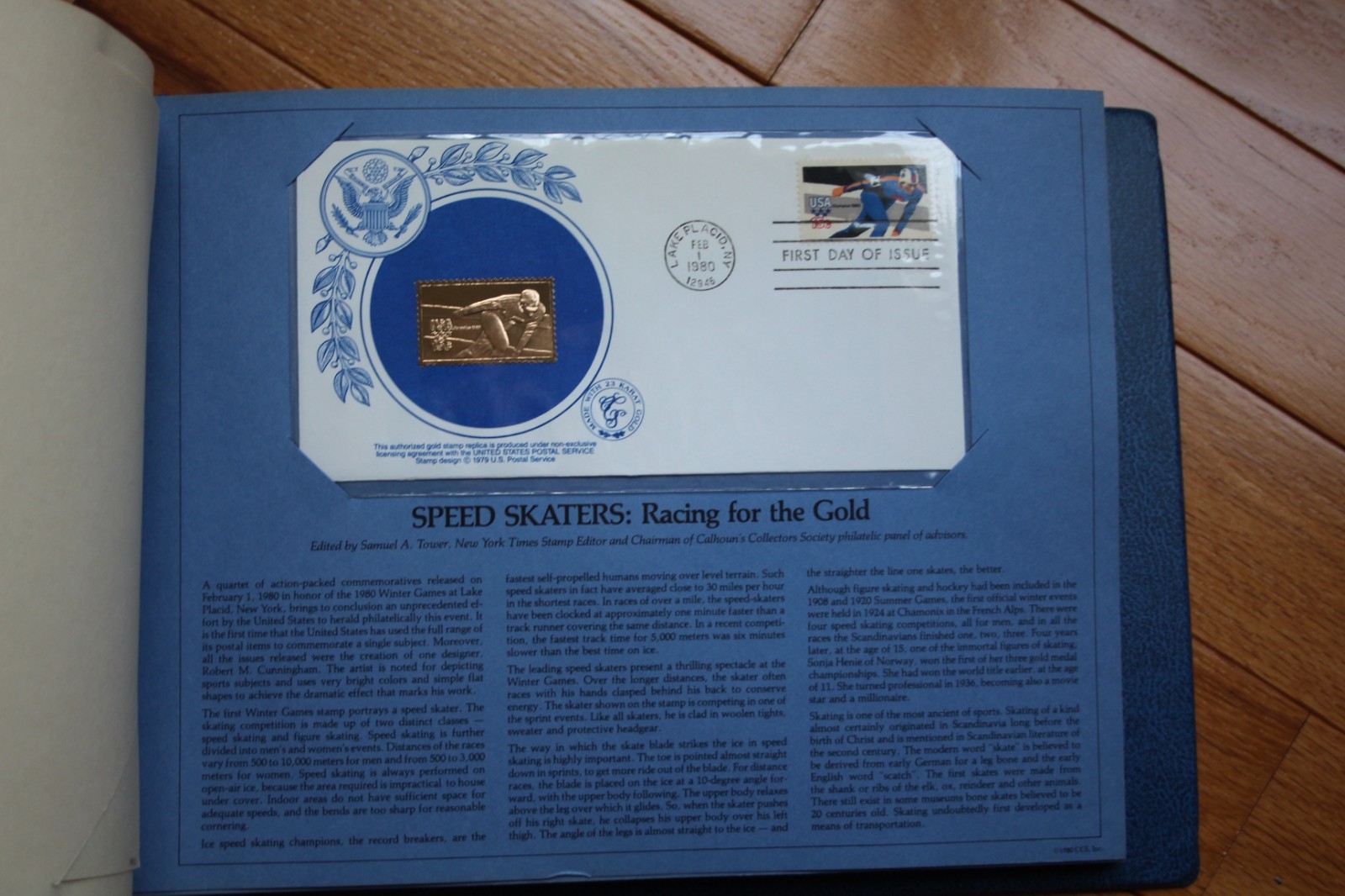 The United States FIRST DAY COVER 23K GOLD COLLECTION 1980 Calhouns 28 Stamps