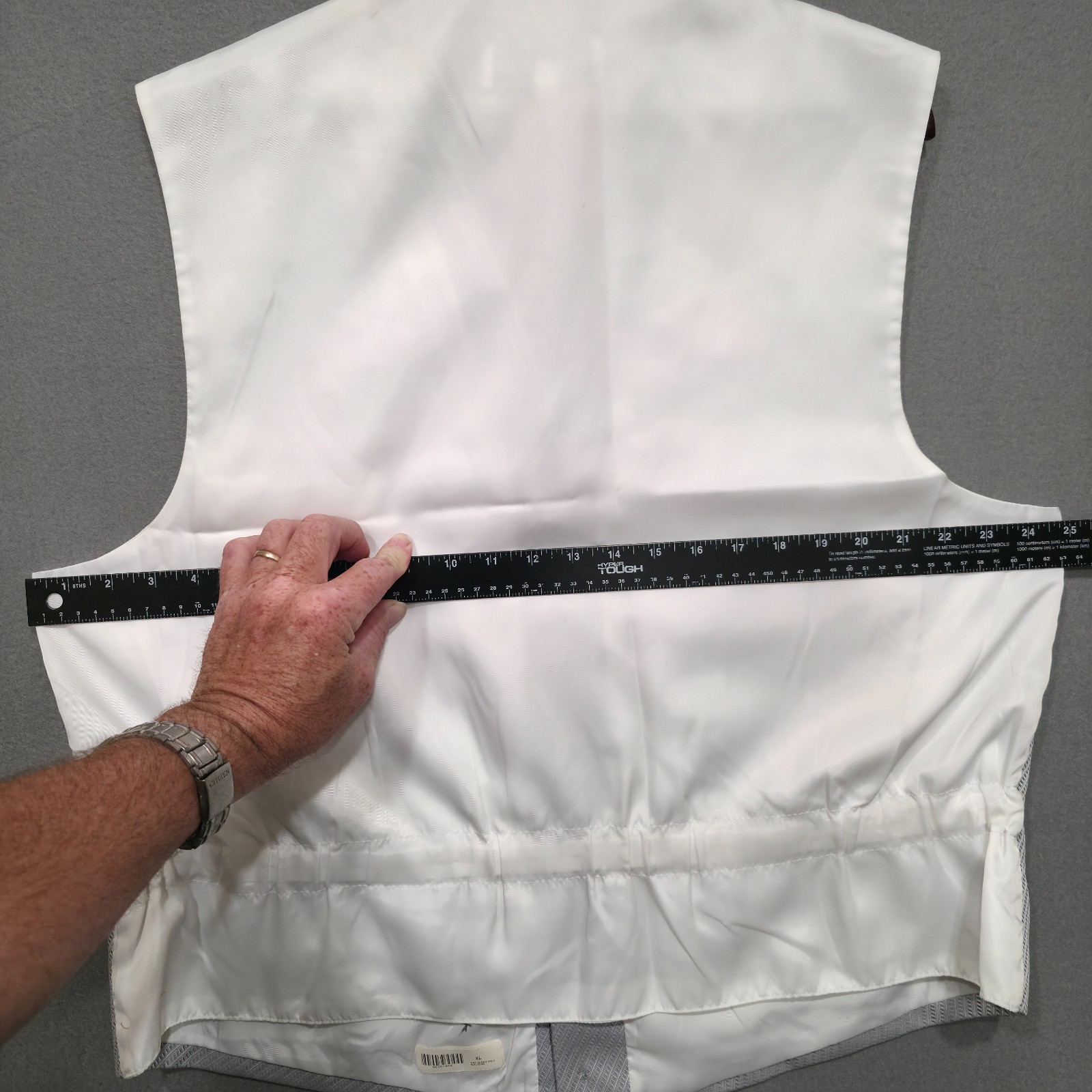 After Six Men's Gray Tuxedo Vest Size XL