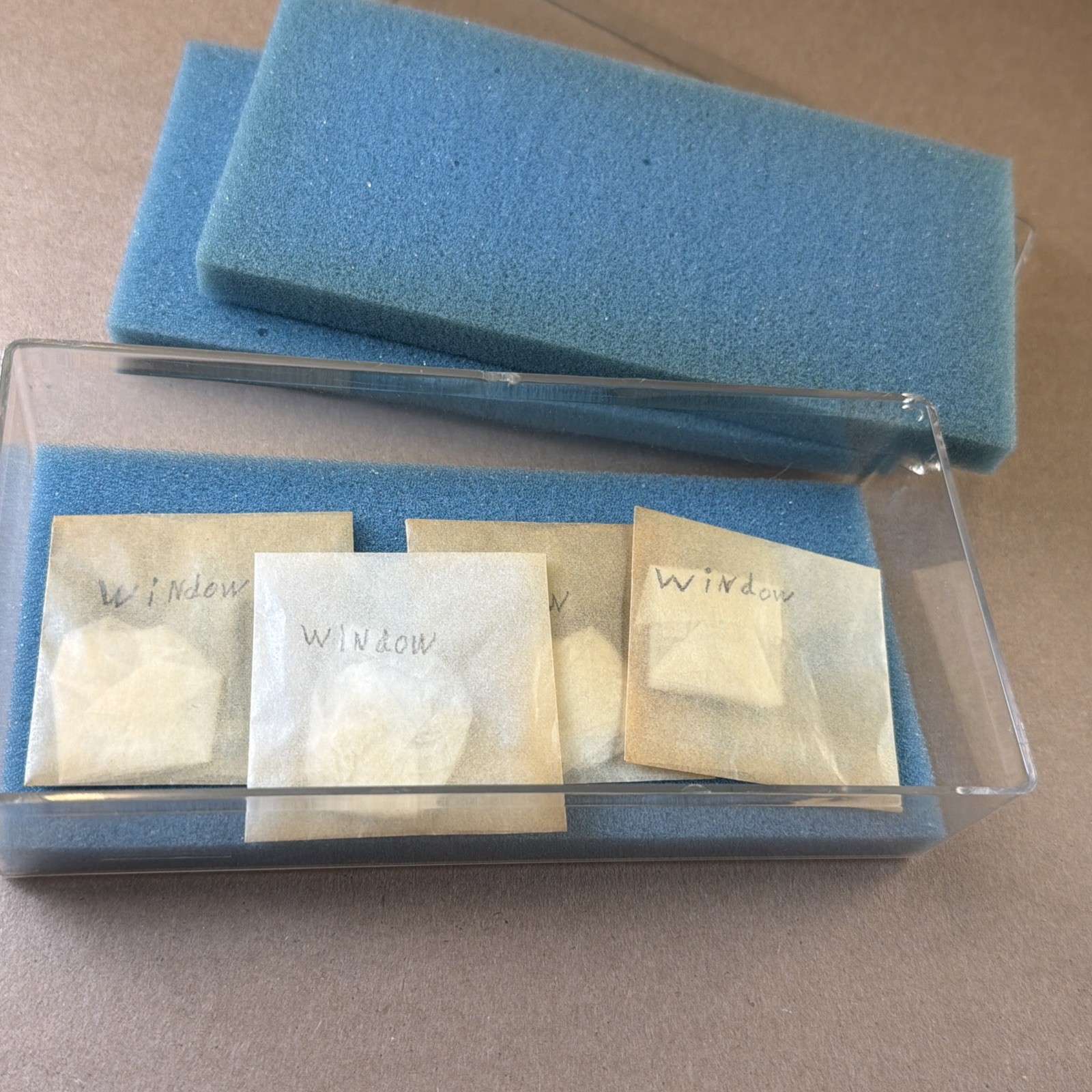 (4) 25.4mm Dia. Optical Windows / Glass. 1.42mm Thick