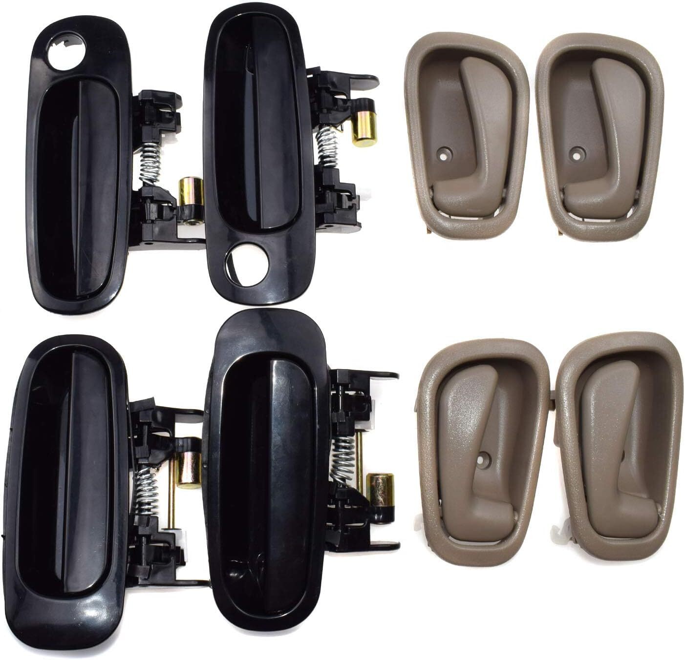COMPLETE 8PCS Inside Outside Door Handles For 98-02 Toyota Corolla Full Set