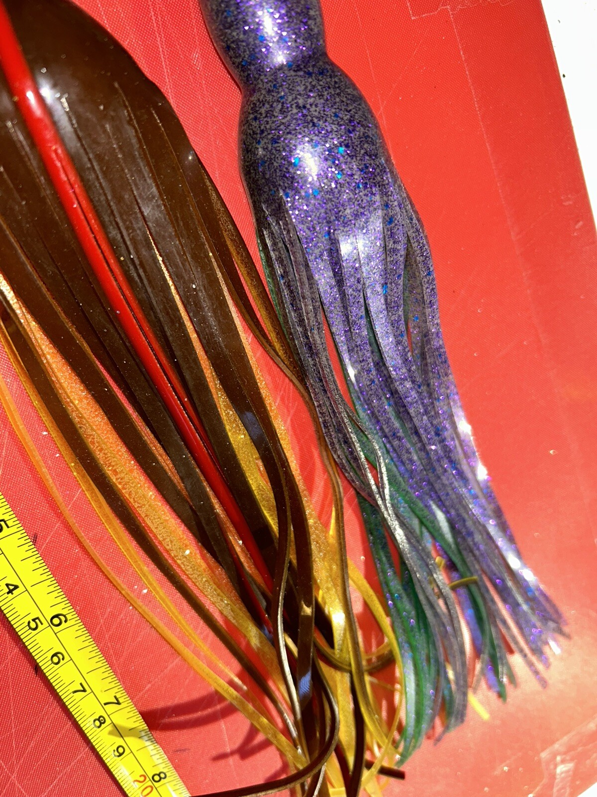 🔥 Lot of (6) 9.5 inch Squid Trolling Skirts. Colors are Random at this price!!