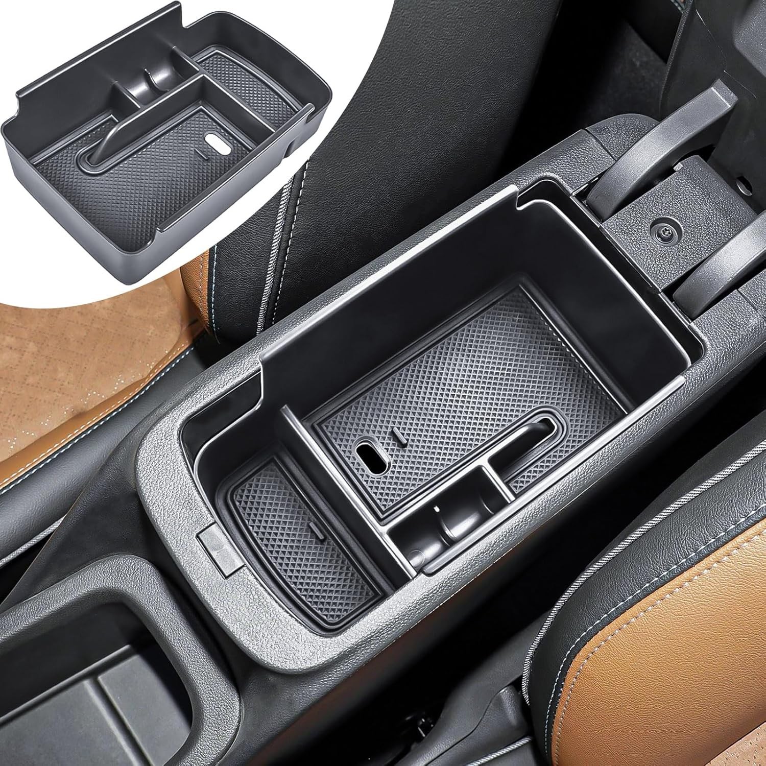 Car Armrest Storage Box Organizer Tray For 2024-2026 Chevy Trax Accessories
