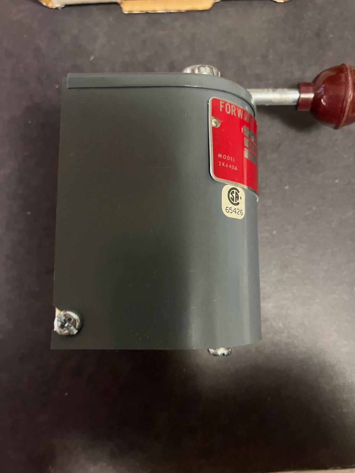 NIB Dayton 2X440A Motor Reversing Switch