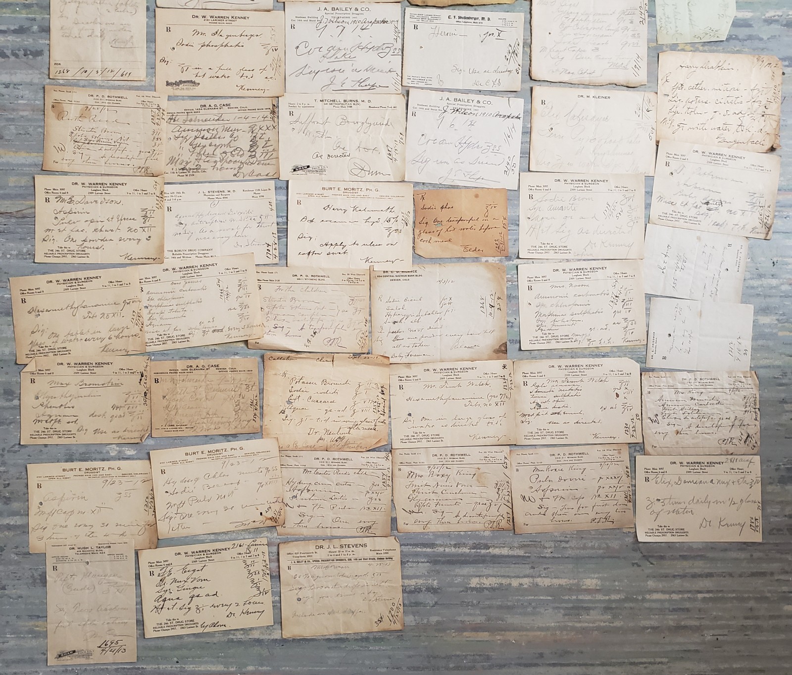 Lot of Old Prescriptions 50