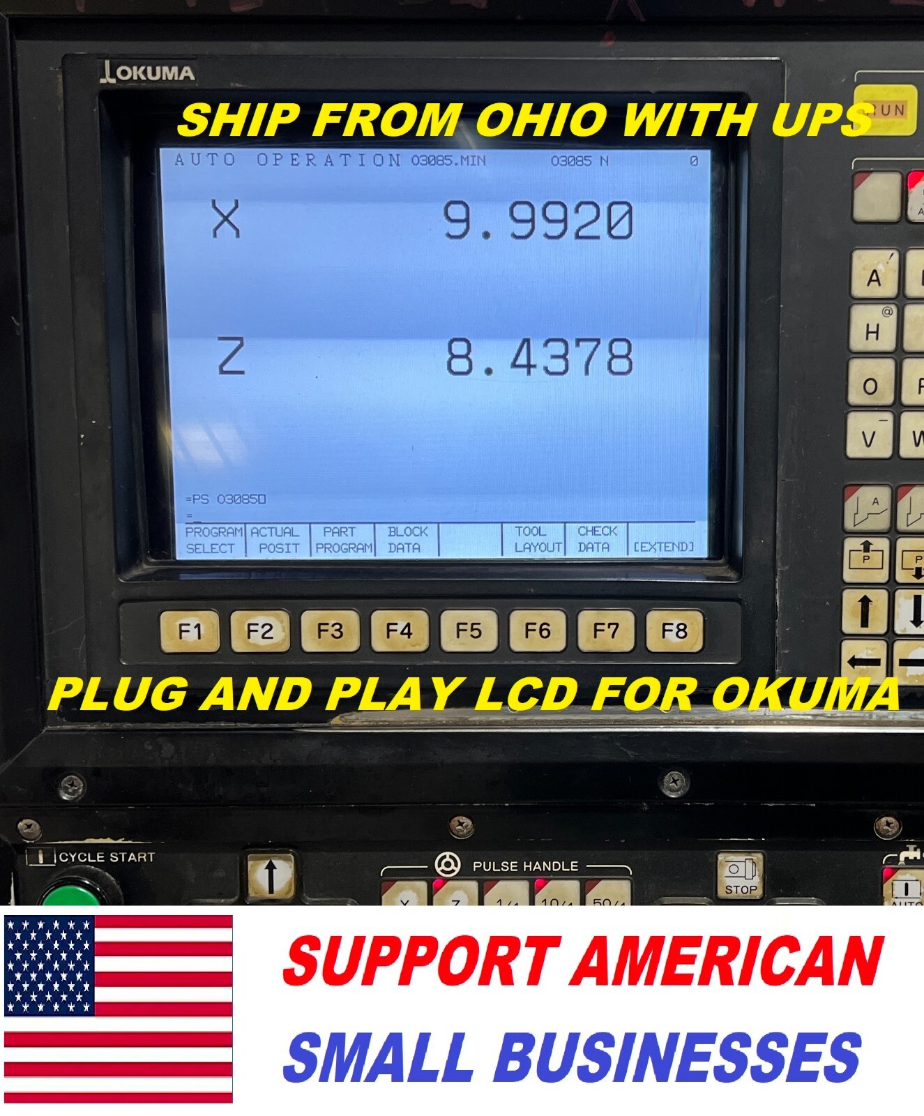 PLUG AND PLAY DIRECT REPLACEMENT LCD MONITOT FOR OKUMA OSP5000 OSP5020L