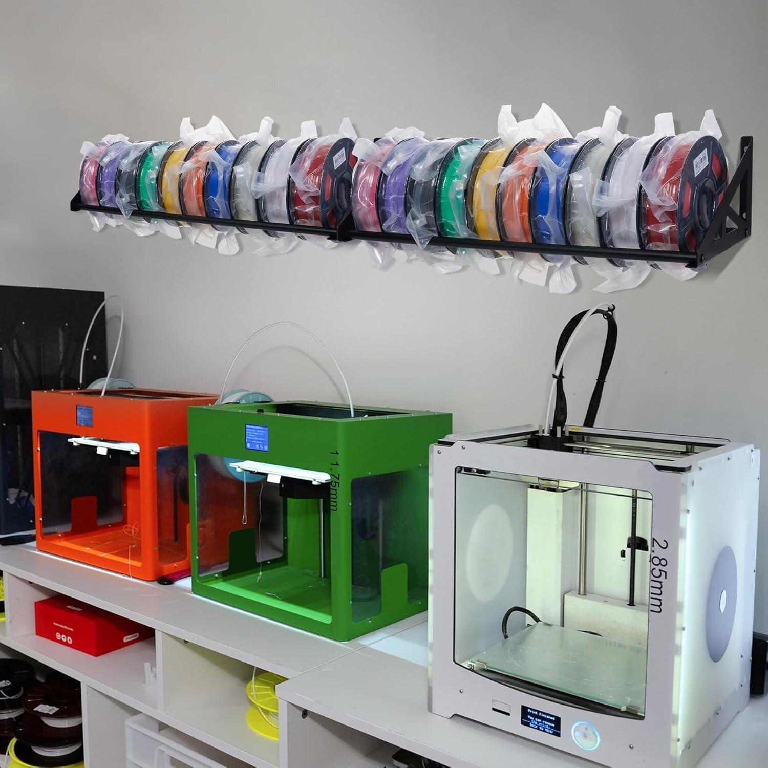 3D Printer Filament Storage Rack Filament Rack Wall Mount 3D Filament Storage S