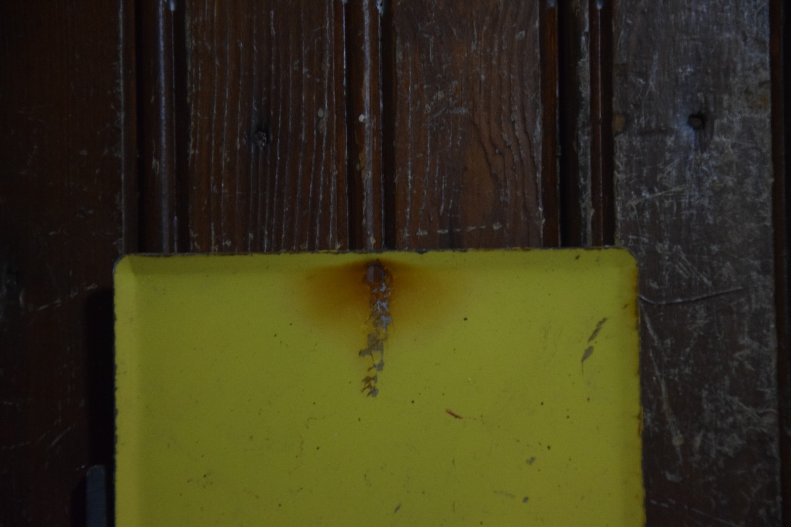 KAYO CHOCOLATE DRINK PAINTED METAL SIGN BOTTLE BOWLER MOON MULLINS CIRCA 1950s