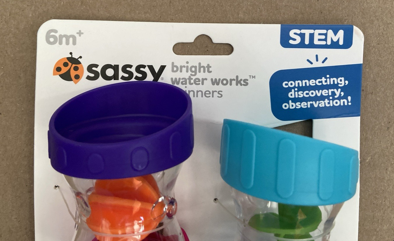 Three New Baby Bathtub Toys Sassy Spinners & Bath Cafe / Munchkin Gone Fishin'