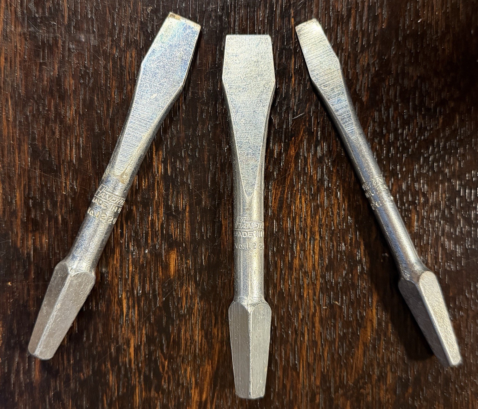 NOS Stanley No. 1226 Handyman Brace Bit Set Slotted Screwdrivers 1/4 • 3/8 • 1/2