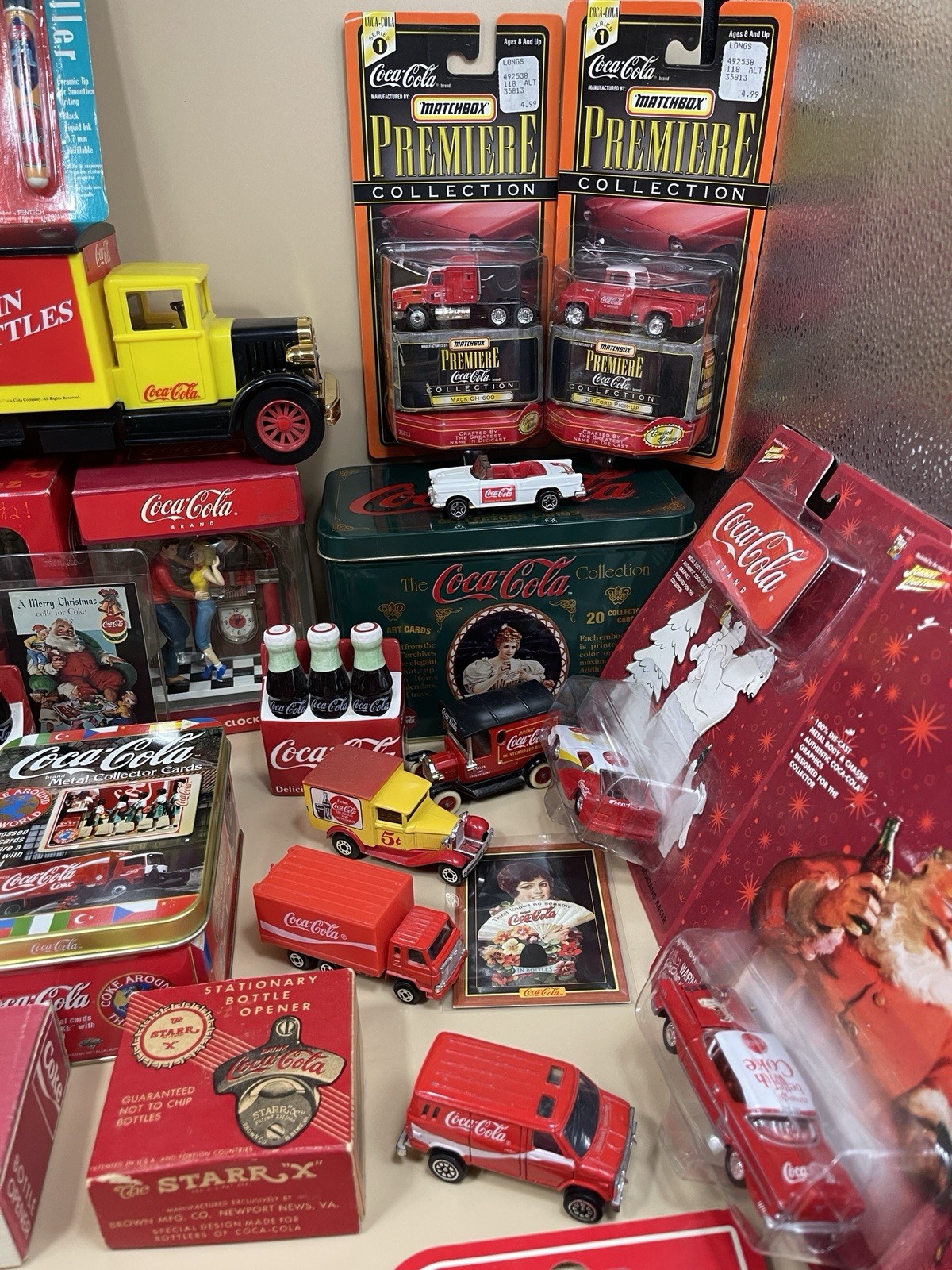 Huge Vintage Lot Of 78 Coca-Cola Collectibles, Clocks, Diecast, Salt & Pepper