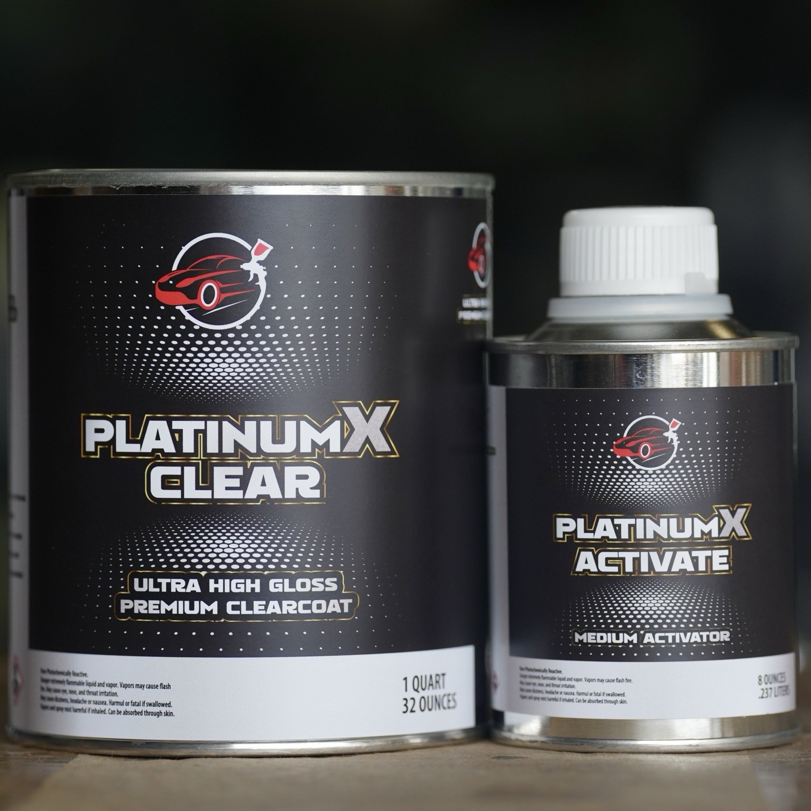 PlatinumX Clear Coat QUART Kit 4:1 High Ultra Gloss Automotive Clearcoat!