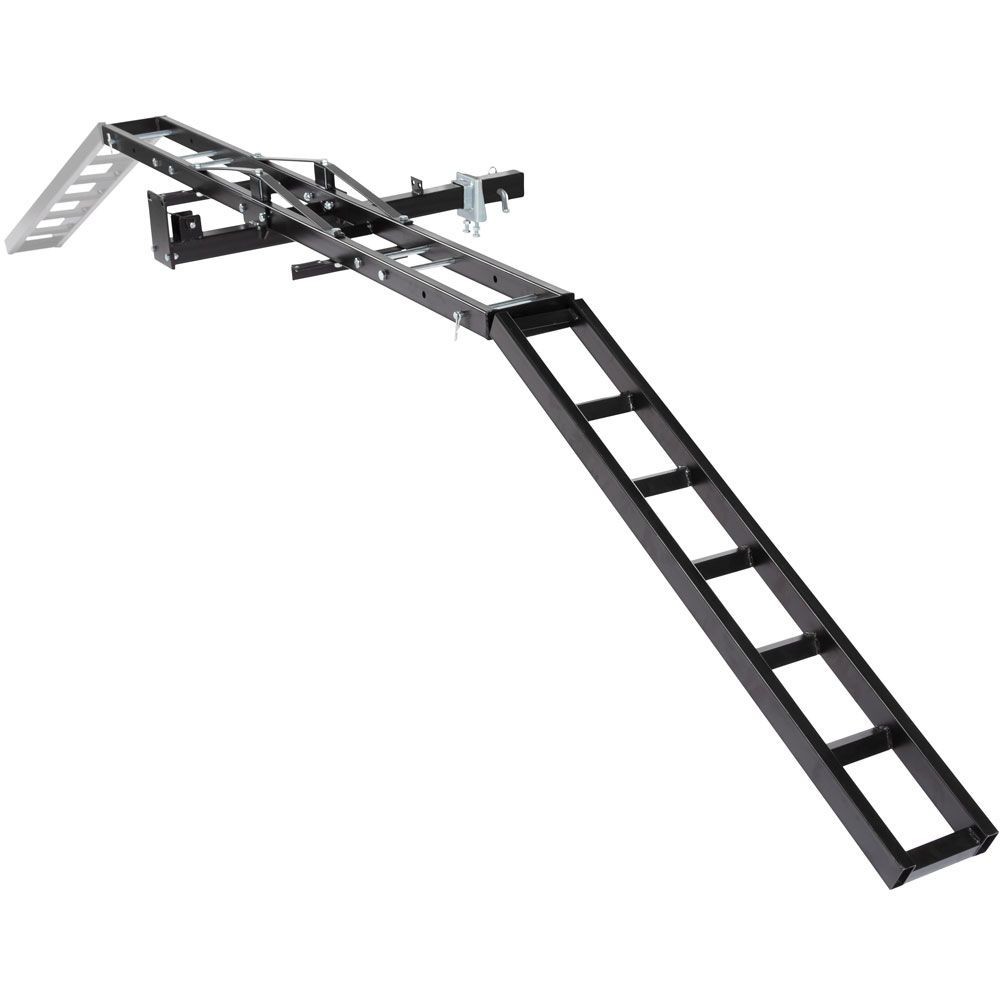 Black Widow Steel Nonfolding Motorcycle Carrier, 500 lb Capacity