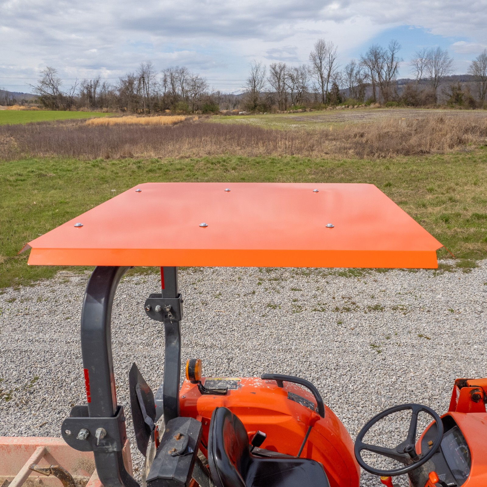KUBOTA TRACTOR CANOPY-ORANGE