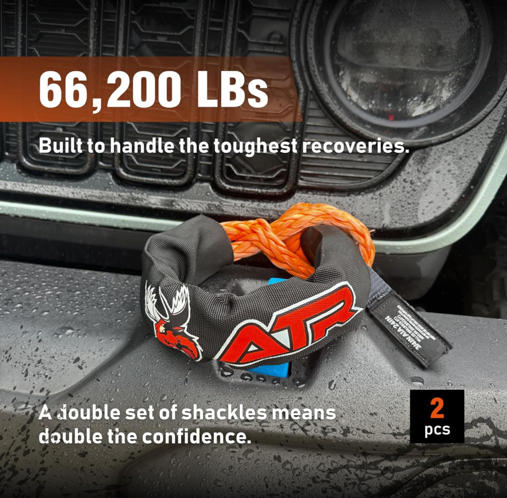 ATR Soft Shackle 3/4 x 24 in 66,200 lbs Heavy Duty Synthetic Rope