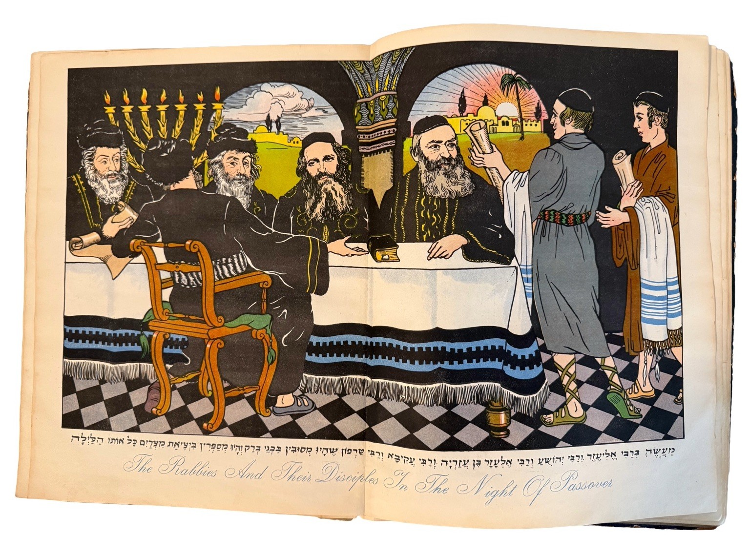 Chasam Sofer HAGGADAH PASSOVER Vienna WIEN 1928 JEWISH ART English RARE חתם סופר