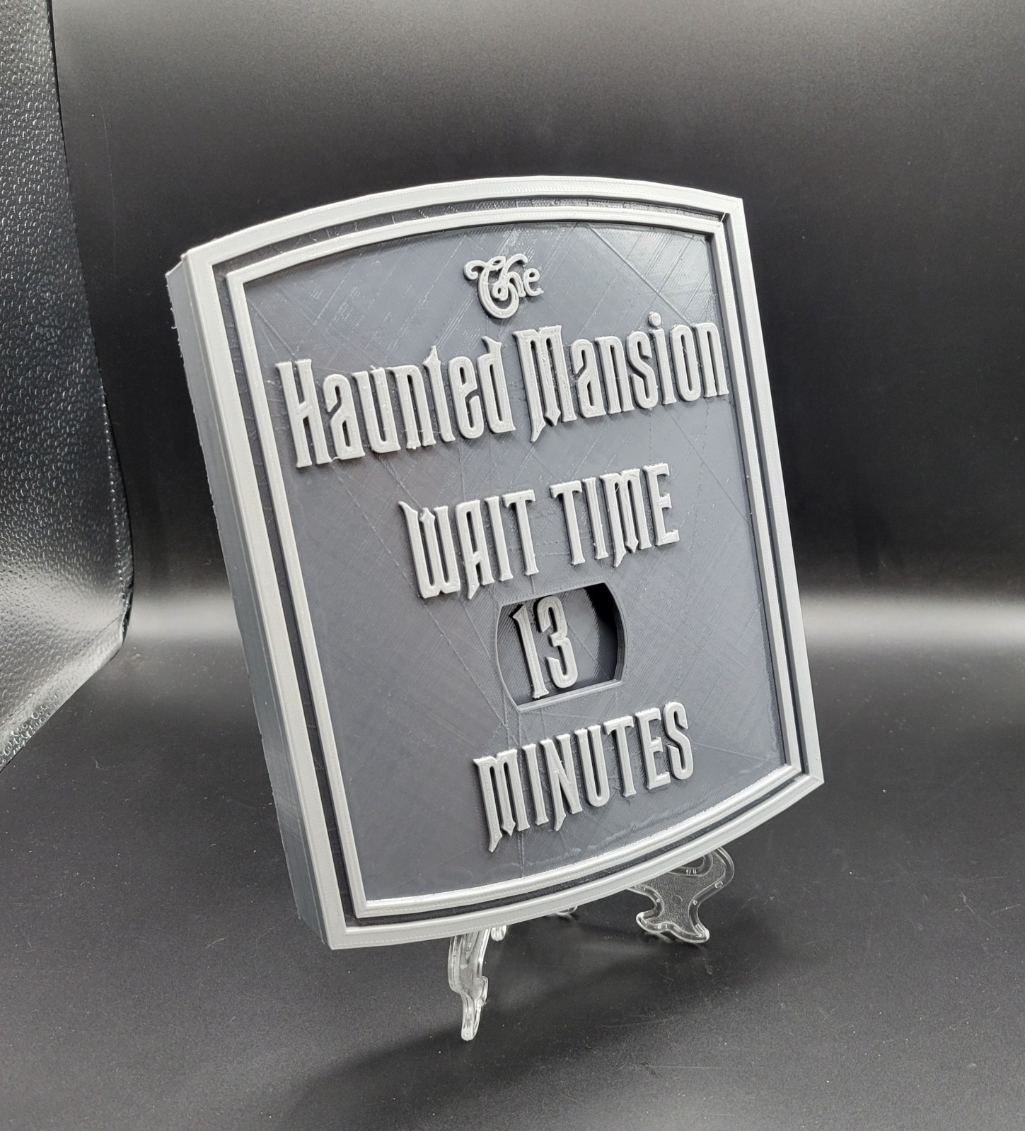 11 x 8.75 inches Haunted Mansion Wait Time Sign Plaque Replica - Disney World