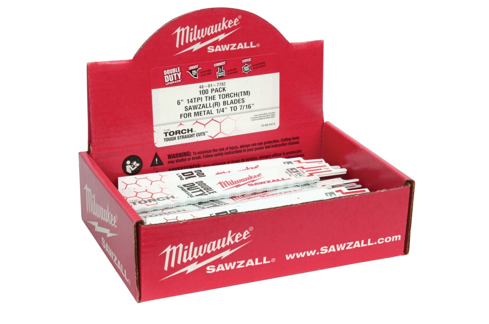 Milwaukee 48-01-7784 6" 18 TPI The Torch SAWZALL Blades (100 Pk)