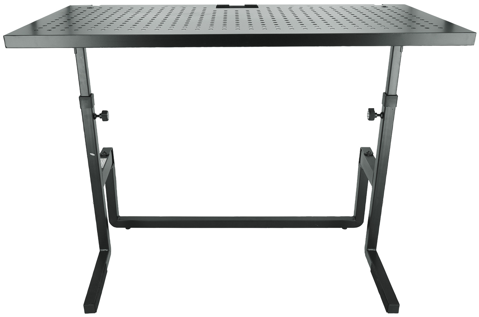 Quik Lok DJ233 Foldable DJ Table Workstation w/Perforated Shelf for Ventilation