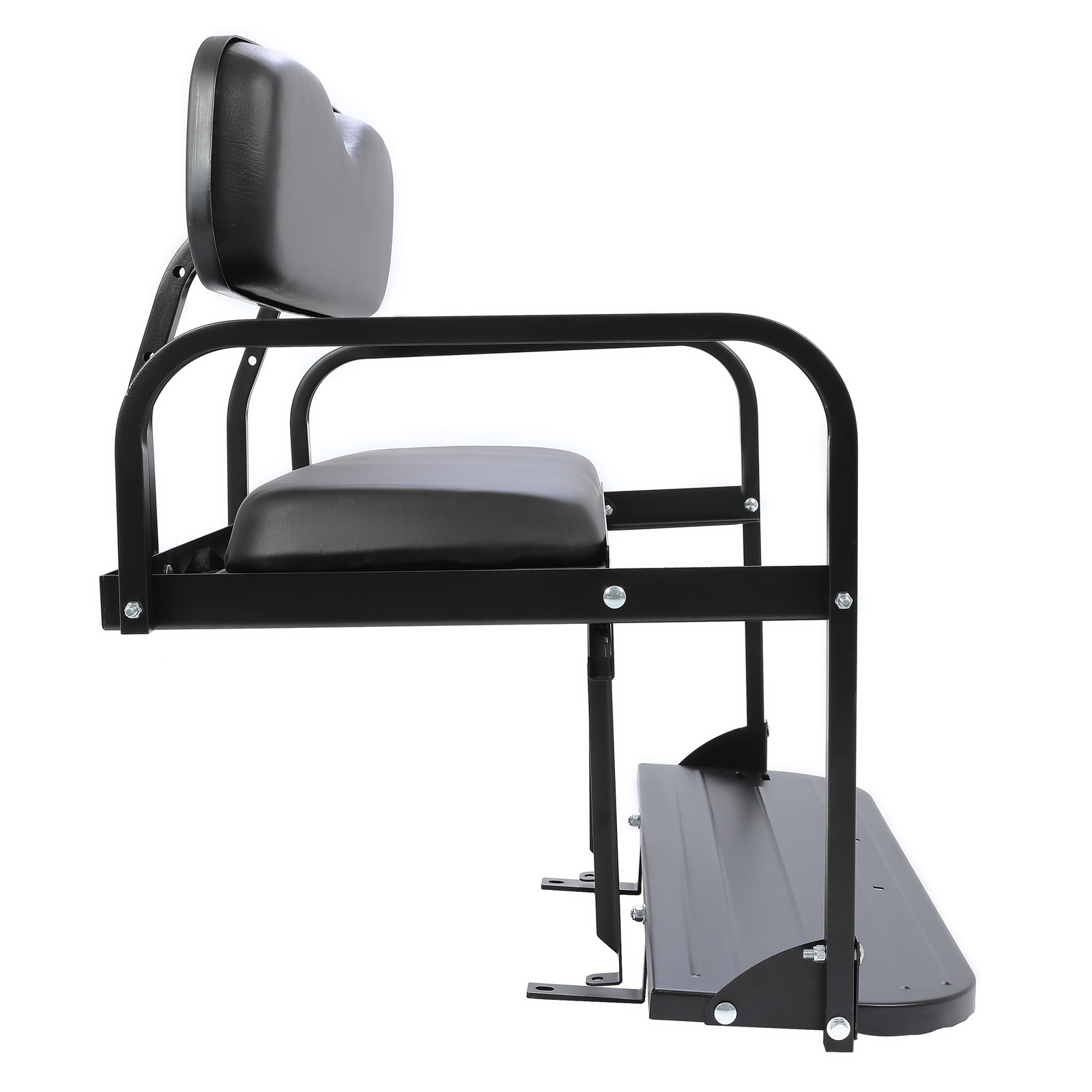 For Yamaha G2, G9 Golf Cart Flip Folding Rear Back Seat Kit Black Powder Coated